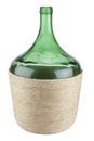 Big green glass wine bottle Royalty Free Stock Photo