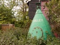 a big green pulley outside from sailing in garden front cool retro chic