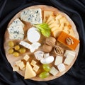 Big group of cheeses Royalty Free Stock Photo