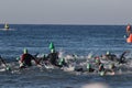 triathlon sea swim start