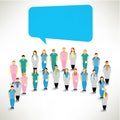 A Big Group of Medical Team Gather Together Royalty Free Stock Photo