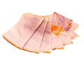 Big group of thinly sliced meat Royalty Free Stock Photo