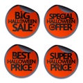 Big Halloween sale sticker Royalty Free Stock Photo