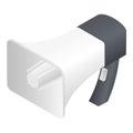 Big hand speaker icon, isometric style