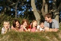 Big happy family Royalty Free Stock Photo