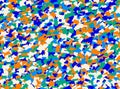 Big heap from blank empty multicolored paper stickers