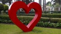 Big heart garden decoration