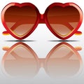 Big heart sunglasses Royalty Free Stock Photo