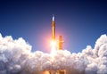 Big Heavy Rocket Space Launch System Launch Royalty Free Stock Photo