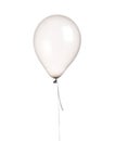 Big helium inflatable latex silver white balloon for decorations on birthday wedding corporative party isolated on white