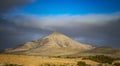 Big Hill in the desert on the island of Fuerteventura, Canary islands, Spain Royalty Free Stock Photo