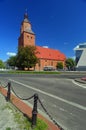 Gothic Saint Mary`s church in Gorzow Wielkopolski, western Poland Royalty Free Stock Photo