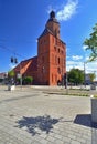 Gothic Saint Mary`s church in Gorzow Wielkopolski, western Poland Royalty Free Stock Photo