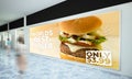 big horizontal burger billboard