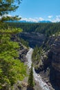 Big horn river downstream from Cresent falls Canadian Rockies Alberta