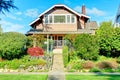 Big house with beautiful curb appeal Royalty Free Stock Photo