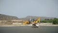 Big huge mountain like garbage pile outside city of Ahmedabad India