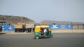 Big huge mountain like garbage pile outside city of Ahmedabad India