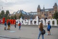 Big I Am Amsterdam letters at National Museum Amsterdam - AMSTERDAM - THE NETHERLANDS - JULY 20, 2017