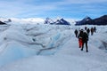 Big Ice Perito Moreno Glacier Popular Tourist Trekking, Calafate Argentina Royalty Free Stock Photo