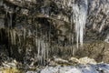 Veľká námraza na skale, Poludnica, Nízke Tatry, Slovensko