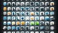 Big Icons Pack 132 Vector Elements buttons icon kit whole colours multimedia metal website small bar tool transport trade e-