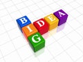 Big idea - colour crossword Royalty Free Stock Photo