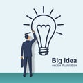 Big idea concept creative business people