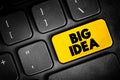 Big Idea - core concepts, principles and processes that should serve as the focal point of curricula, instruction, and assessment