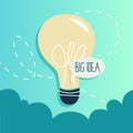 Big idea and creative mind concept illustration Royalty Free Stock Photo