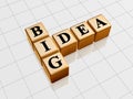Big idea - golden crossword Royalty Free Stock Photo