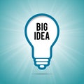 Big Idea Light Bulb Background