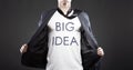 Big idea, young successful businessman Royalty Free Stock Photo