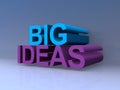 Big ideas on blue Royalty Free Stock Photo