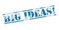 Big ideas blue stamp Royalty Free Stock Photo
