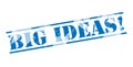 Big ideas blue stamp Royalty Free Stock Photo