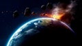 Big impact into Earth, Destroy the world, Apocalypse