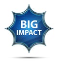 Big Impact magical glassy sunburst blue button