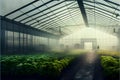 Big industrial greenhouse created with Generative Ai