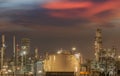 Big Industrial oil tanks in a refinery Royalty Free Stock Photo