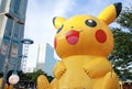 Big inflatable Pikachu balloon Royalty Free Stock Photo