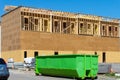 big iron dumpster on construction garbage trash bin Royalty Free Stock Photo