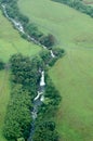 Big Island aerial shot - waterfalls