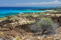 Big island hawaii lava and sea