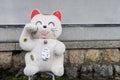 Big Japanese Manekineko Lucky cat doll Royalty Free Stock Photo