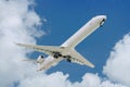 Big jet plane taking off Royalty Free Stock Photo