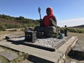 Big jizo statue on Mount Zao in Yamagata, Japan.