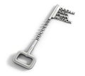 Big key with word. Royalty Free Stock Photo