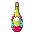 Big kid tootbrush icon, cartoon style Royalty Free Stock Photo