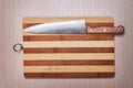 Big knife and cutting board Royalty Free Stock Photo